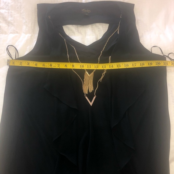 Thalia high low dress detachable gold tone detail - Picture 6 of 6